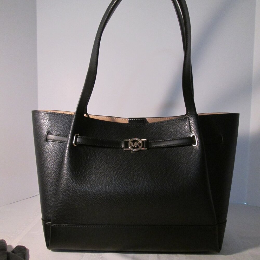 Michael Kors Reed Large Pebbled Leather Tote Bag - Picture 2 of 15